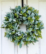Everyday Lambs Ear Front Door Wreath-TCT1622 TCT Crafts