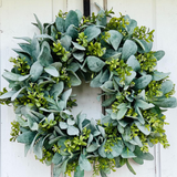 Everyday Lambs Ear Front Door Wreath-TCT1622 TCT Crafts