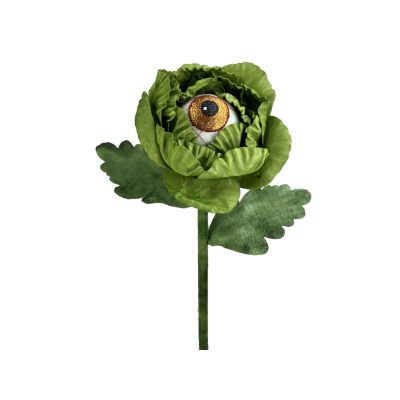 Spooky Fabric Eyeball Flower Stem | 24" Whimsical Halloween Decoration by TCT Crafts -57141GN Liberty Floral
