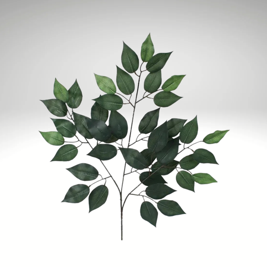 Artificial Green Ficus Spray 23 Inch – Faux Greenery Stem for Wreaths & Arrangements Craig Bachman