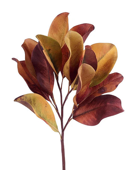 18" Fall Magnolia Leaf Pick in Burgundy & Gold-FG6645H5 Craig Bachman