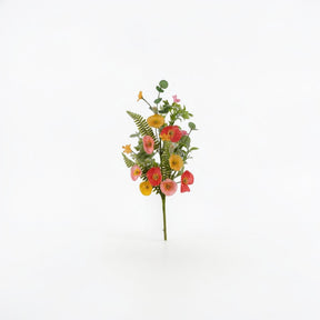 Artificial Wildflower Poppy Spray Orange Yellow Salmon Floral Stem 26 Inch-FH8228E8 Craig Bachman