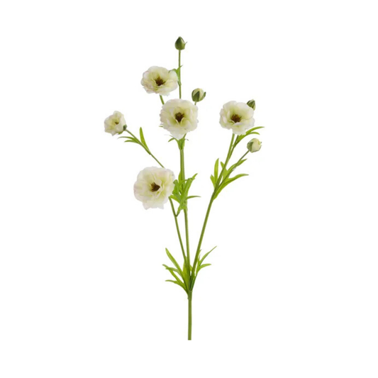 Real Touch Cream Ranunculus Spray – 28" Artificial Floral Stem-FL000474 Craig Bachman