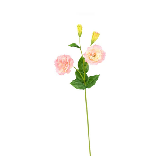 Real Touch Pink/Yellow Lisianthus Spray | 24.5" Artificial Floral Stem-FL001822 Craig Bachman