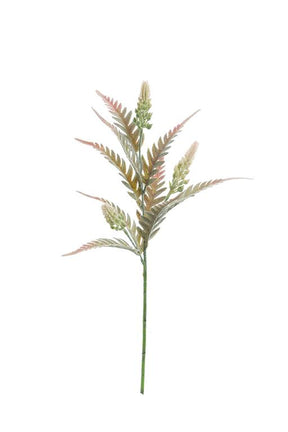 23" Artificial Beech Fern Spray in Mauve/Green - Faux Plant Decor for Home, DIY Floral Arrangements & Weddings (FL6125-MVG) Select Artificials