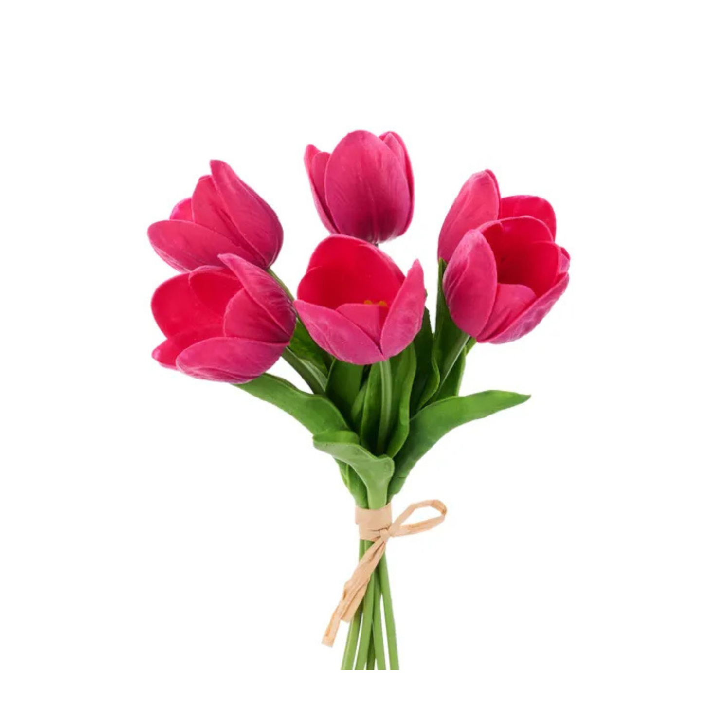 Dark Pink Artificial Tulip Bundle – Real Touch 6-Stem Spring Flowers-FN172432 Craig Bachman