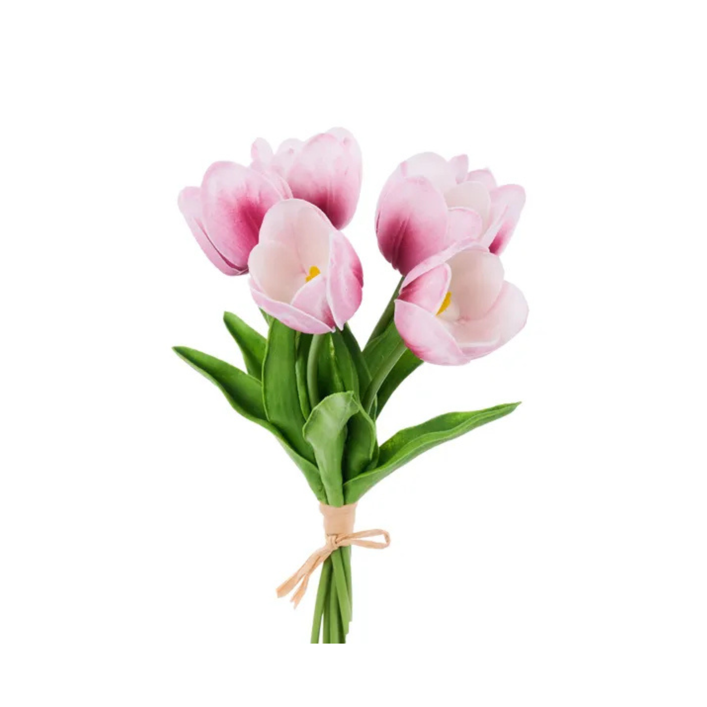 Mauve/White Artificial Tulip Bundle – Real Touch 6-Stem Spring Flowers-FN172434 Craig Bachman