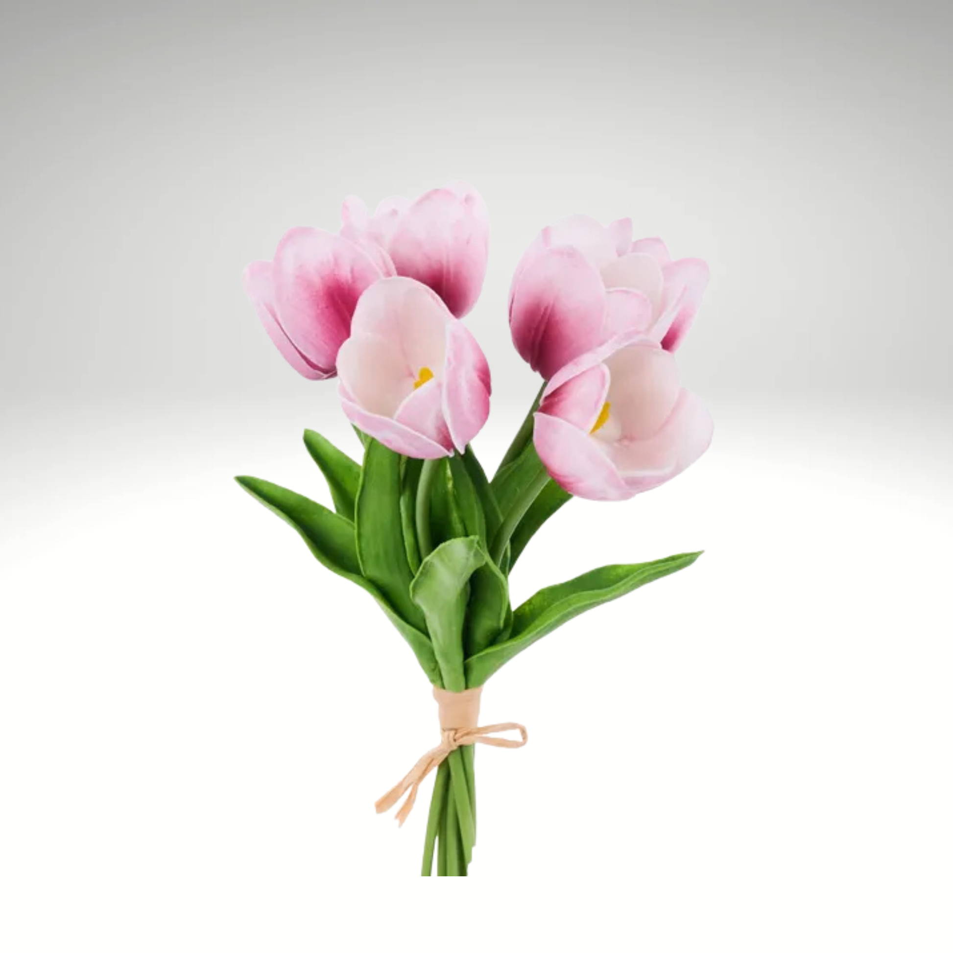 Mauve/White Artificial Tulip Bundle – Real Touch 6-Stem Spring Flowers-FN172434 Craig Bachman