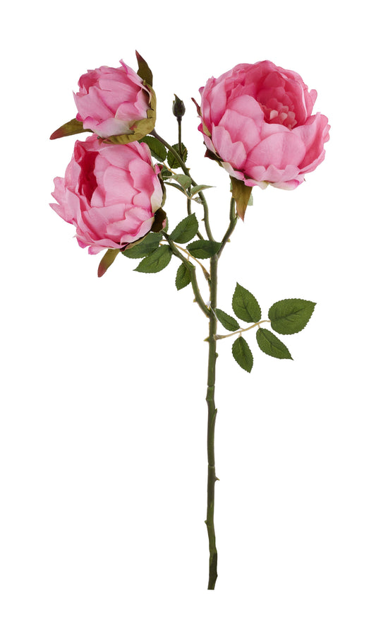 22" Artificial Pink Peony Spray - Floral Stem for Wreaths, Arrangements, & Decor-FS376022