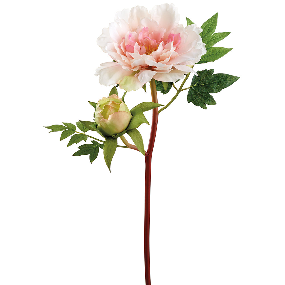 Pink Artificial Peony Spray-FSP476-PK/BS