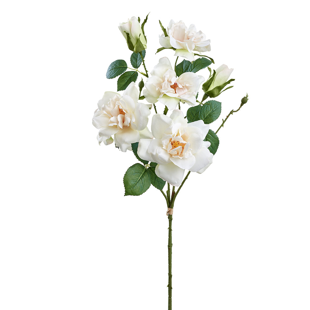 Cream Artificial Rose Bundle-FSR736-CR