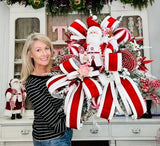 Digital Download: Santa's Whimsical Christmas  Wreath Tutorial | PDF + Video Link | DIY Craft Tutorial