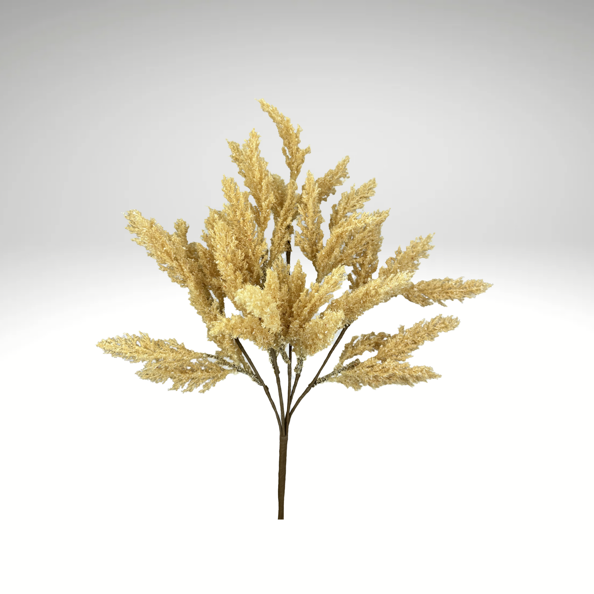 21" Beige Feather Reed Bush – Artificial Fall Floral Spray for Wreaths & Arrangements-57265BE Liberty Floral