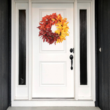 23" Fall Mixed Leaf Wreath – Autumn Door & Thanksgiving Decor-FL7196 Select Artificials