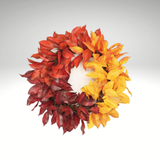 23" Fall Mixed Leaf Wreath – Autumn Door & Thanksgiving Decor-FL7196 Select Artificials