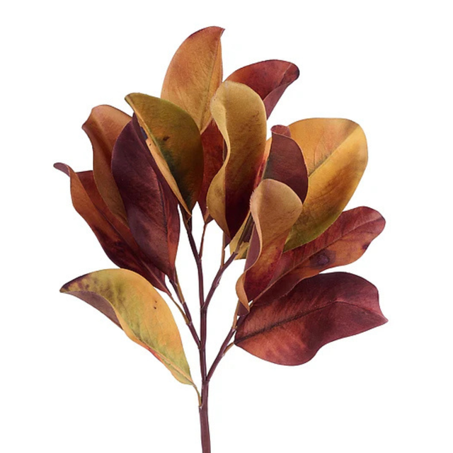 18" Fall Magnolia Leaf Pick in Burgundy & Gold-FG6645H5 Craig Bachman
