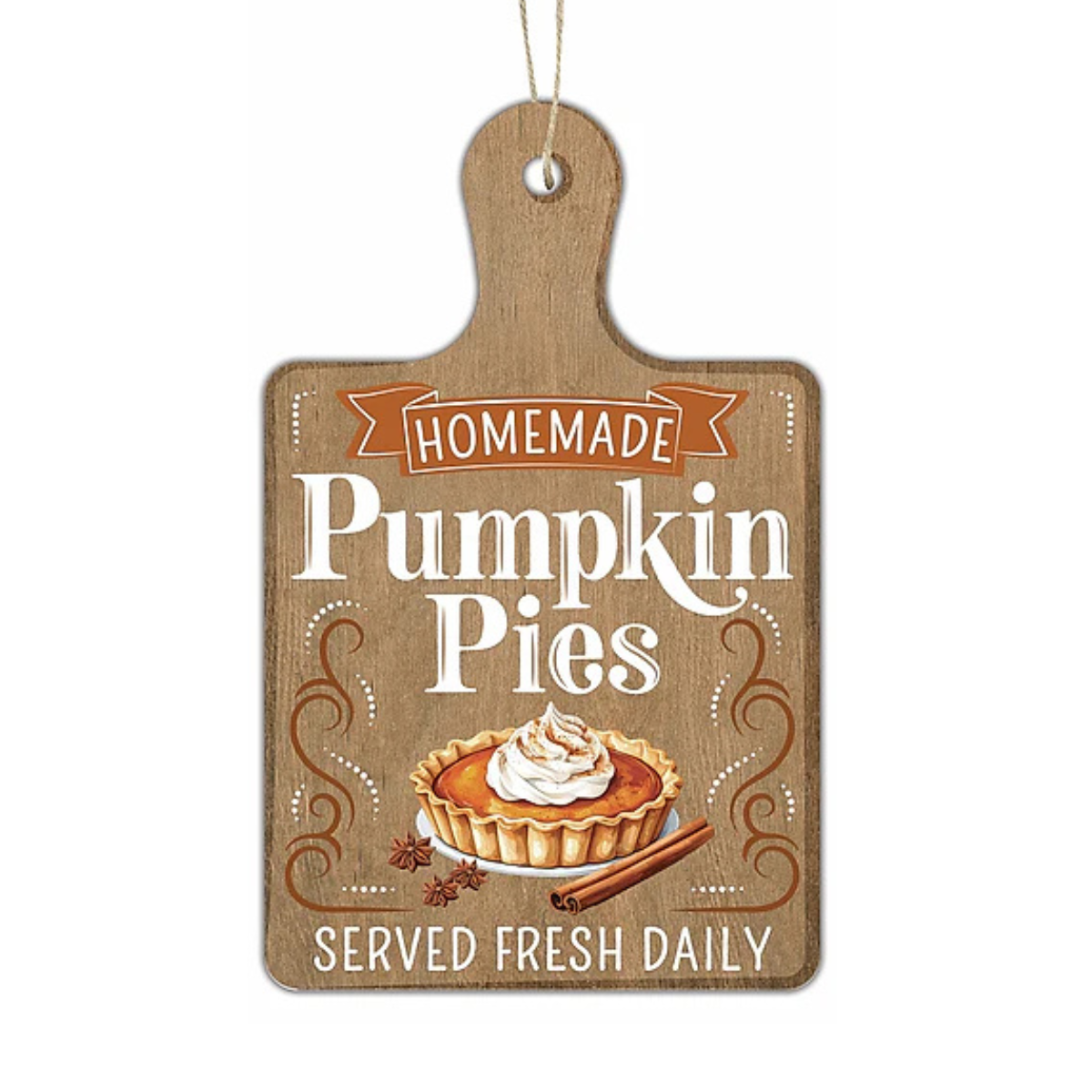 Homemade Pumpkin Pies Sign | Rustic Cutting Board Decor | 12" Fall Kitchen Sign-AP7466 Craig Bachman