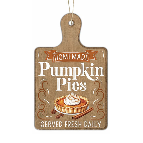 Homemade Pumpkin Pies Sign | Rustic Cutting Board Decor | 12" Fall Kitchen Sign-AP7466 Craig Bachman