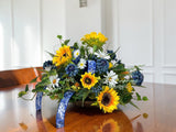 Sunflower Chinoiserie Floral Arrangement 22 Inch Decor TCT Crafts