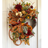 Fall Sunflower Grapevine Wreath 30 Inch Door Decor TCT Crafts