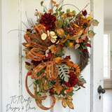 Fall Sunflower Grapevine Wreath 30 Inch Door Decor TCT Crafts