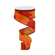 Fall Watercolor Wired Ribbon | Mustard Orange Rust Moss | 1.5" x 10yd-RGB1010T6 Craig Bachman