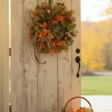 Fall Grapevine Wreath 22 Inch Door Decor TCT Crafts
