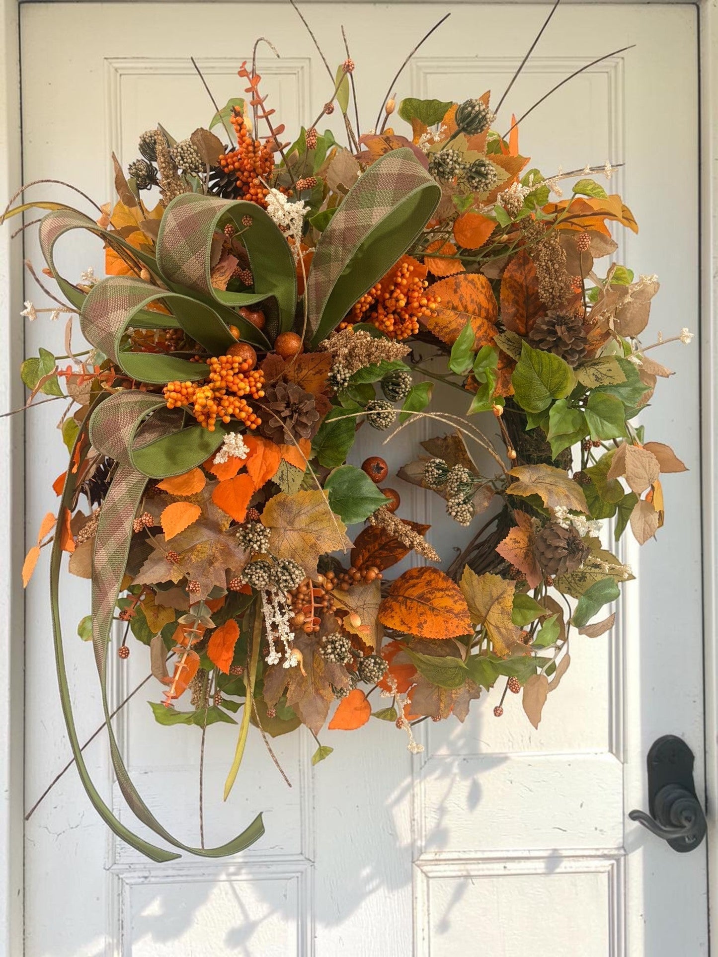 Fall Grapevine Wreath 22 Inch Door Decor TCT Crafts
