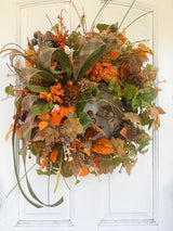 Fall Grapevine Wreath 22 Inch Door Decor TCT Crafts