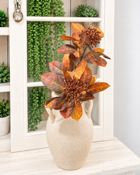28" Fall Ligustrum Berry Stem in Copper Orange-253774 Direct Export