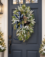 Rustic Winter Pine Swag with Bells and Blue Berries – Farmhouse Christmas Decor TCT Crafts