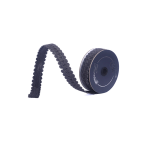 Farrisilk Black Wired Ribbon 1 Inch 5 Yards-HR067-92 Farrisilk
