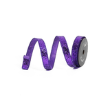 Glow in the Dark Glitter Wired Ribbon 1” x 10yd | Purple Designer Ribbon-HR007-27 Farrisilk