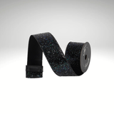 Glow in the Dark Glitter Wired Ribbon 2.5” x 10yd | Black Designer Ribbon-HR008-92 Farrisilk