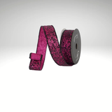 Farrisilk Spindle Web Wired Ribbon 1.5” x 10yd | Hot Pink Designer Ribbon-HR020-15 Farrisilk