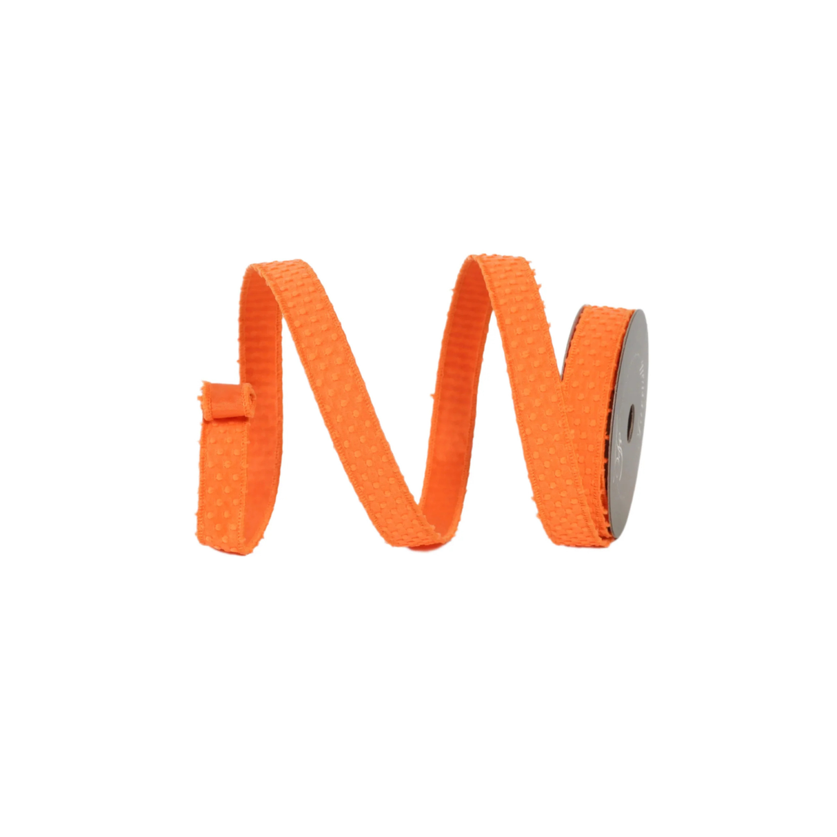 Farrisilk Orange Goosebumps Wired Ribbon 1” x 5yd | Designer Ribbon-HR025-52 Farrisilk