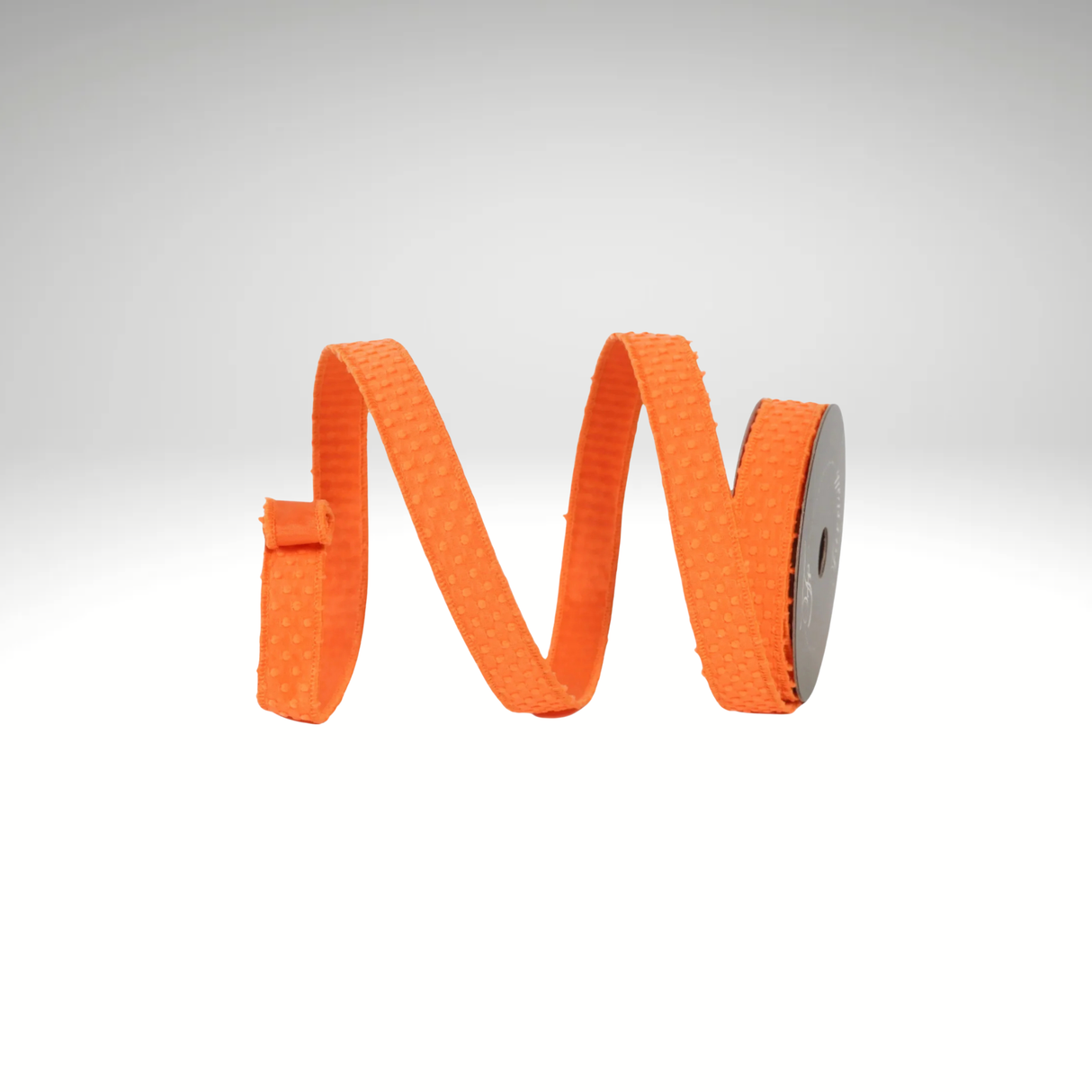 Farrisilk Orange Goosebumps Wired Ribbon 1” x 5yd | Designer Ribbon-HR025-52 Farrisilk