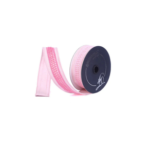 Farrisilk Pink Ombre Lattice Wired Ribbon 1.5 Inch Designer Ribbon-SR123-14 Farrisilk