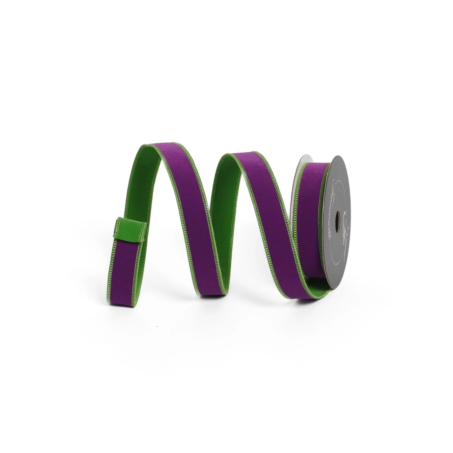Farrisilk Purple Lime Wired Ribbon 1” x 10yd | Designer Ribbon-HR012-61 Farrisilk