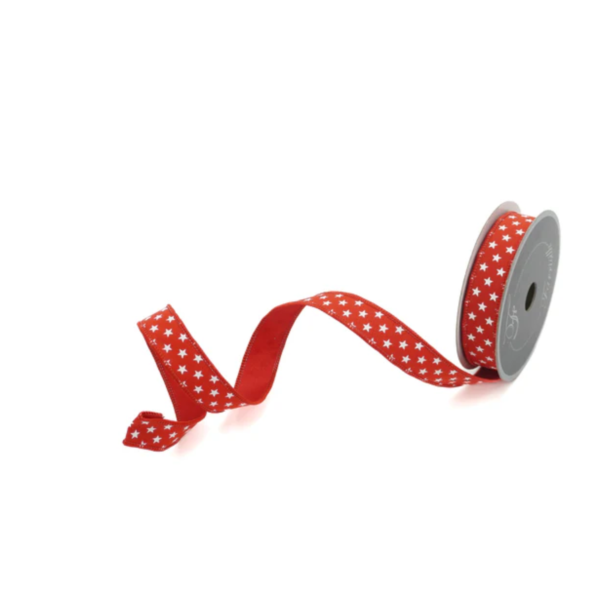 Farrisilk Red White Stars Wired Ribbon 1x10yd Patriotic Farrisilk