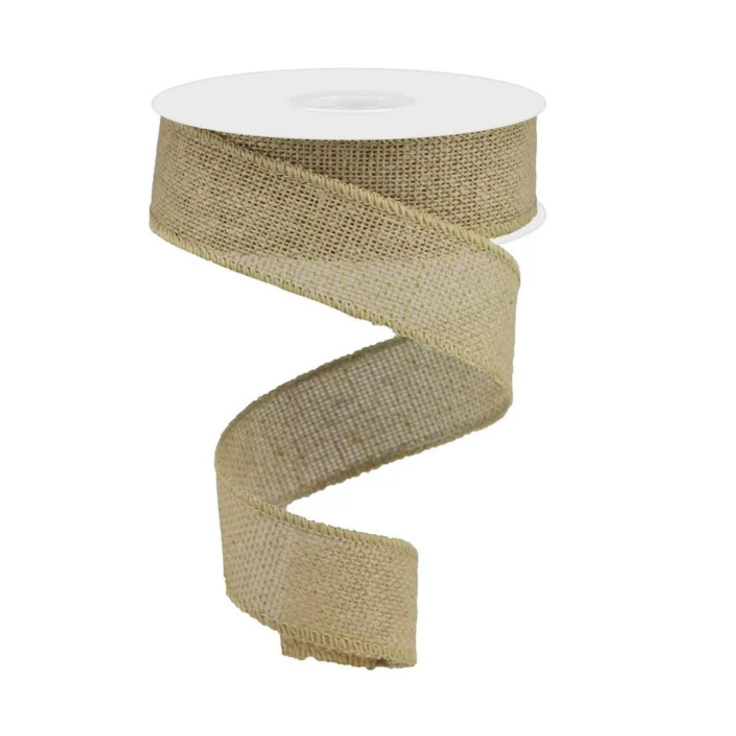 Natural Faux Burlap Wired Ribbon 1.5"x10yd-RG01895 Craig Bachman