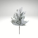 24" Flocked Cedar Spray | Artificial Snowy Cedar Christmas Greenery-85336SP24 Liberty Floral