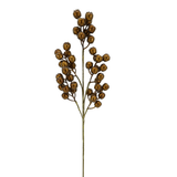 24" Frosted Gold & Bronze Berry Stem-40548 Golden Bell