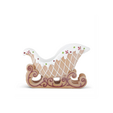Frosted Gingerbread Sleigh | Resin Christmas Candy Tabletop Decor | 14"-55457B K & K Interiors