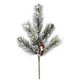 Frosted Pine Pinecone Pick | Snowy Woodlands Christmas Stem | 20" Pick-X2393-GW Select Artificials
