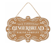 Gingerbread Baking Company Sign | Embossed Tin Christmas Decor | 11.5" Sign-MD1789E3 Craig Bachman