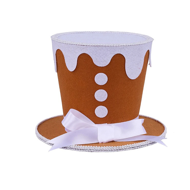 6.25" Gingerbread Glitter Top Hat Accent-XC726688 Craig Bachman