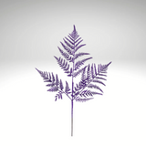 18.5" Purple Glitter Fern Leaf Spray | Halloween Gothic Floral Stem-XS244161 Craig Bachman