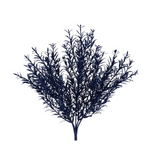 Navy Blue Glitter Rosemary Bush 13" | Holiday Floral Pick for Glam Decor-XX970419 TCTCrafts
