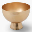 Gold Metal Compote Bowl 8 Inch for Floral Arrangements Weddings and Decor-78835-00 Pioneer Imports